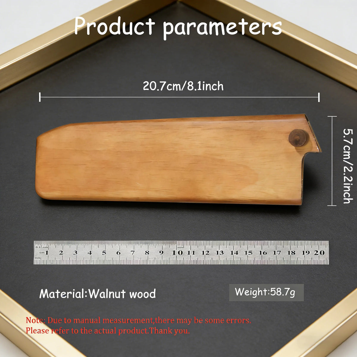 Walnut Wooden Knife Sheath – Wood Blade Guard & Protector Knife Sheath Axl