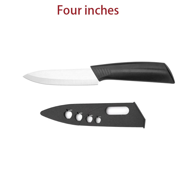 Ceramic Paring Knife Set 3" 4" 5" – Non-Slip Fruit Kitchen Ceramic Paring Knife Axl 1pcs B