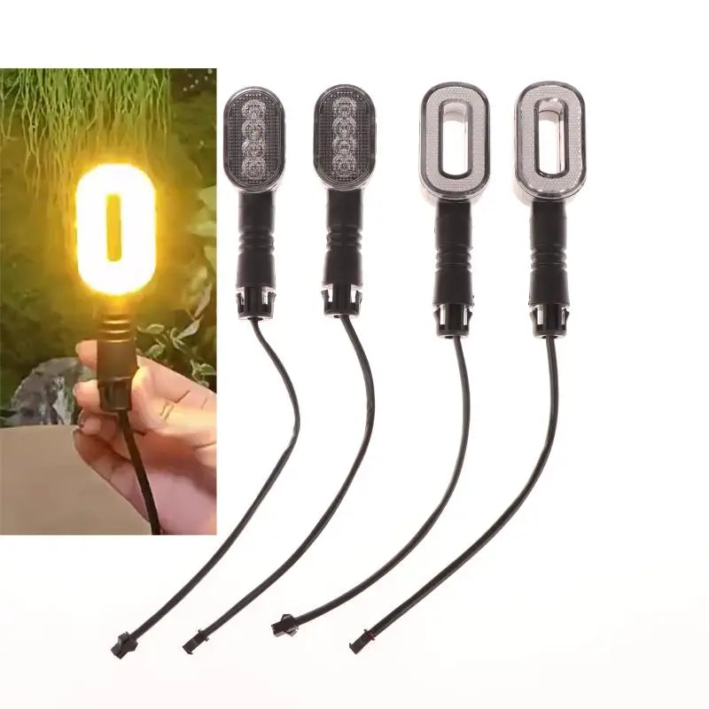 2-Pack E-Bike Turn Signal Taillight 36V–72V LED Warning Lamp E-Bike Turn Signal Light Axl