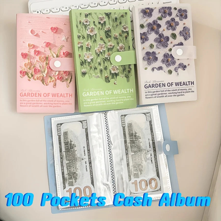 100-Pocket Cash Budget Binder – A6 Envelope & Card Organizer Budget Binder Organizer Axl