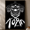 Korn Band Self-Stick Wall Art Poster – Waterproof HD Decor Wall Art Poster Axl White12 30X40cmNoframe