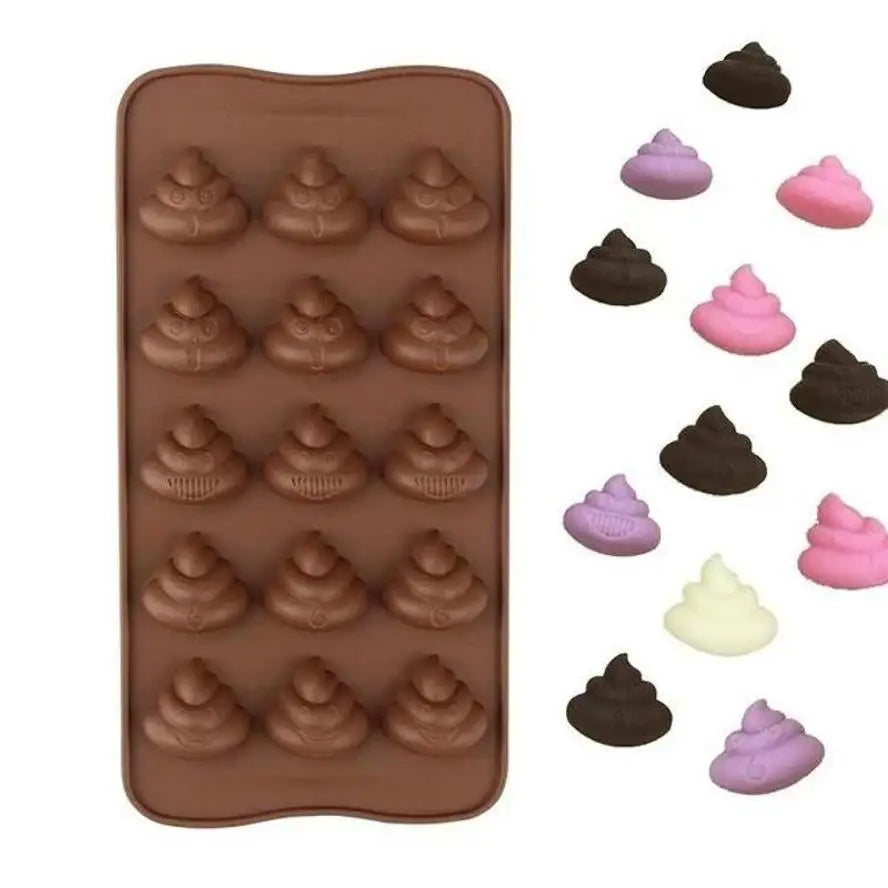 3D Poo Silicone Mold – Funny Chocolate Candy & Jello Baking Mould Silicone Baking Mold Axl
