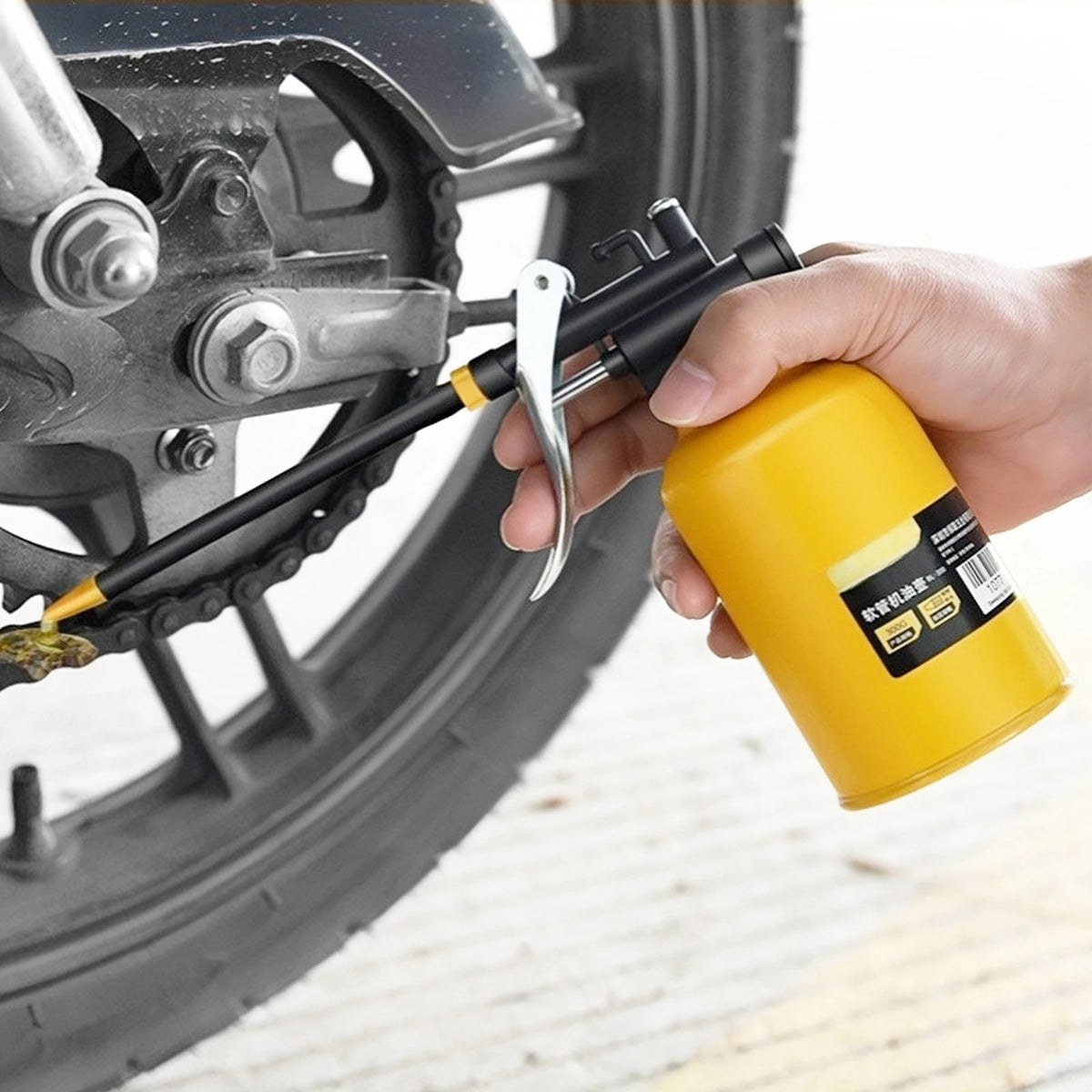 Metal High-Pressure Oil Can Grease Gun 180ml–450ml Oil Can Grease Gun Axl