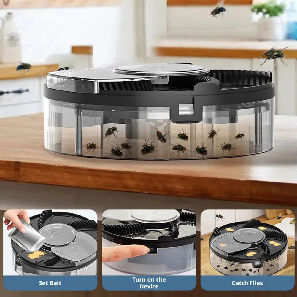 USB Electric Indoor Fly Trap – Quiet Automatic Fly Catcher Electric Fly Trap Axl