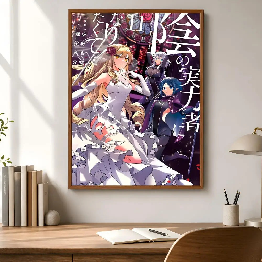Eminence in Shadow Anime Poster – HD Waterproof Wall Sticker Anime Wall Sticker Axl