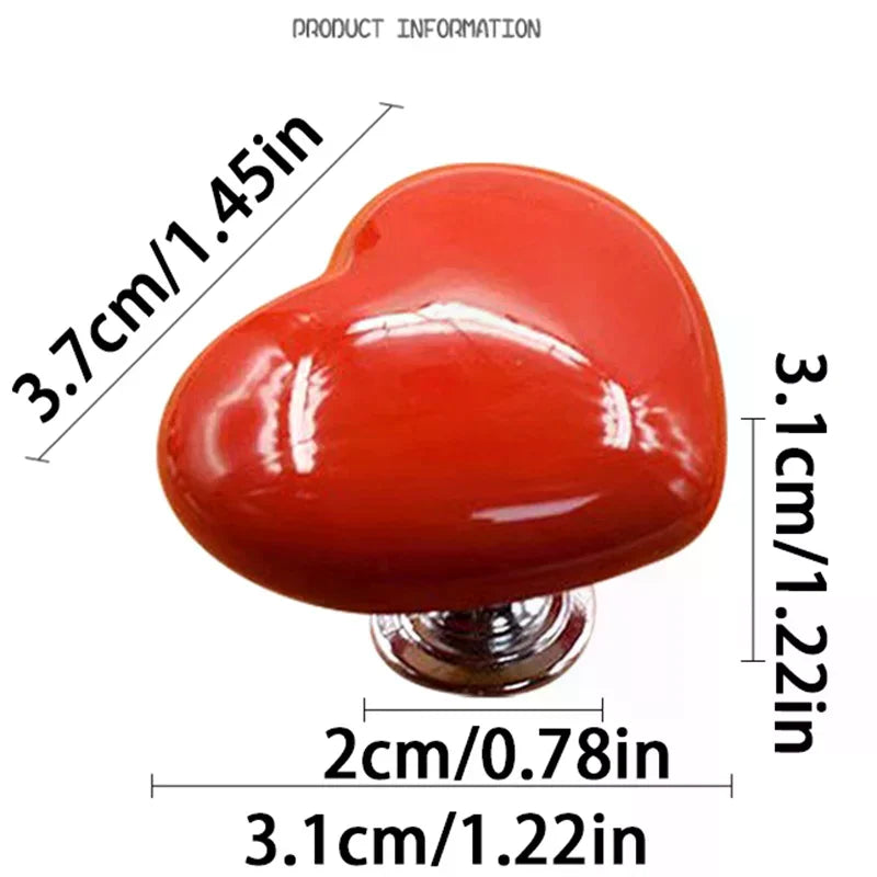 Heart-Shaped Toilet Flush Button – Fun Colorful Bathroom Decor Toilet Button Cover Axl
