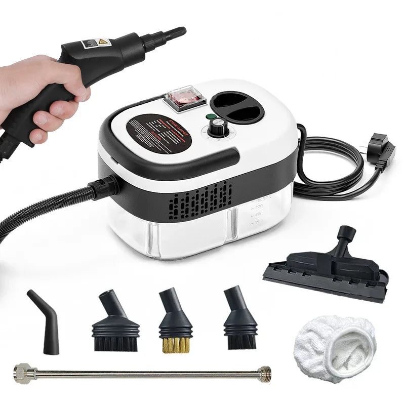 BALASHOV 2500W Handheld Steam Cleaner – Kitchen, Car & Home Handheld Steam Cleaner Axl Upgraded White 110 V