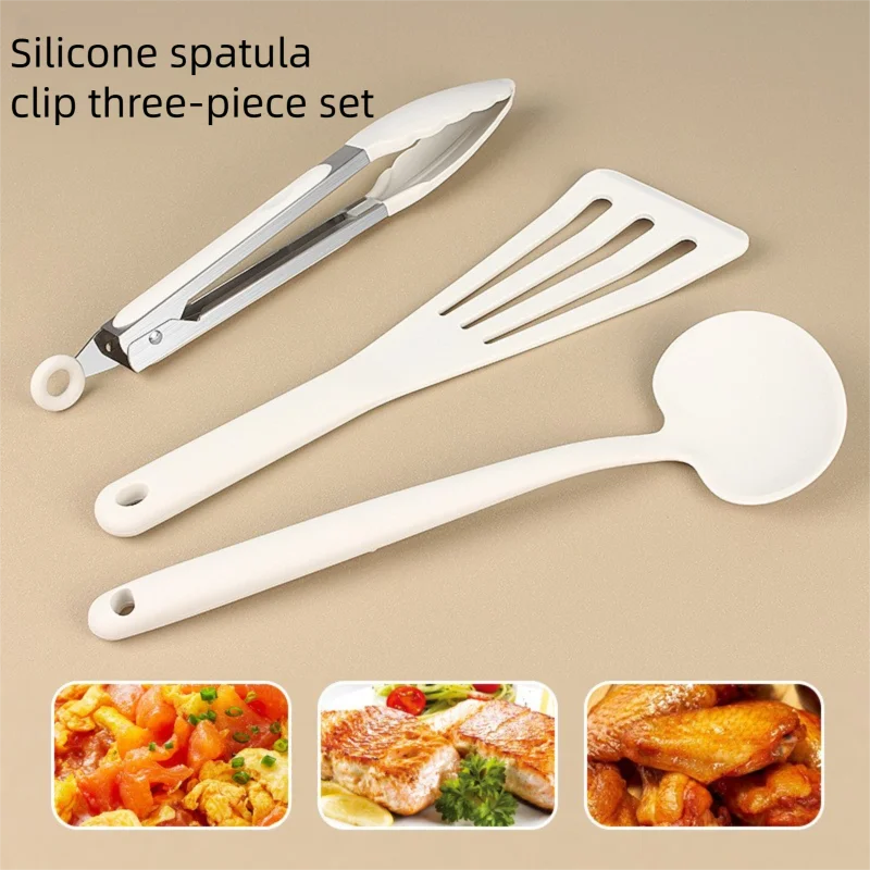 Silicone Spatula 3-Piece Set – Fish Turner & Kitchen Utensils Silicone Kitchen Utensils Axl