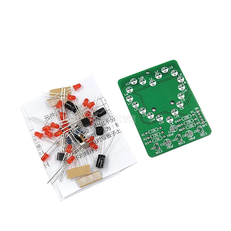 LED Heart Shape Flow Water Lamp DIY Soldering Kit – LOTHYE DIY Electronics Kit Axl
