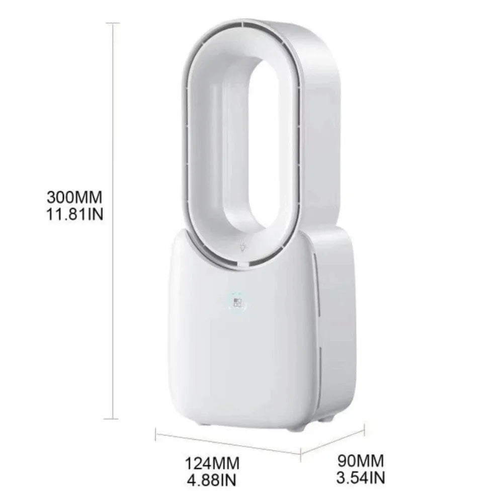 LED Bladeless Desk Fan 11.8" | Touch Control Quiet Table Fan Bladeless Desk Fan Axl