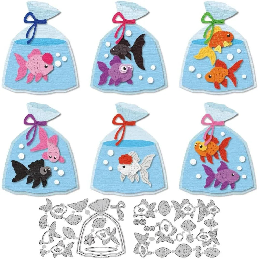 Fish Die Cuts Card Making – Carbon Steel Scrapbooking Dies Craft Die Cuts Axl AECH04-19228