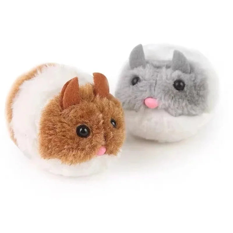 Mechanical Plush Mouse Cat Toy – Wind-Up Interactive Pet Toy Interactive Cat Toy Axl