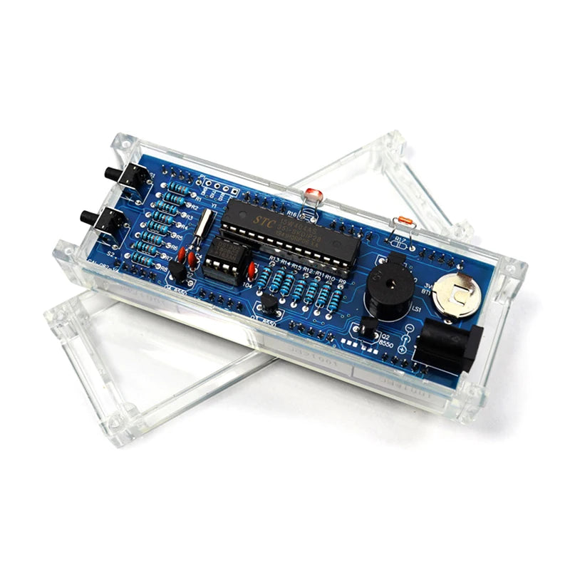 DIY LED Digital Clock Kit – 51 MCU Alarm, Date & Temp Display DIY Electronics Kit Axl