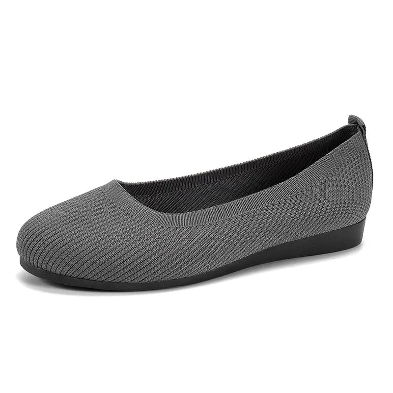 Women's Breathable Knit Slip-On Flats – Lightweight Casual Shoes Women's Slip-On Flats Axl
