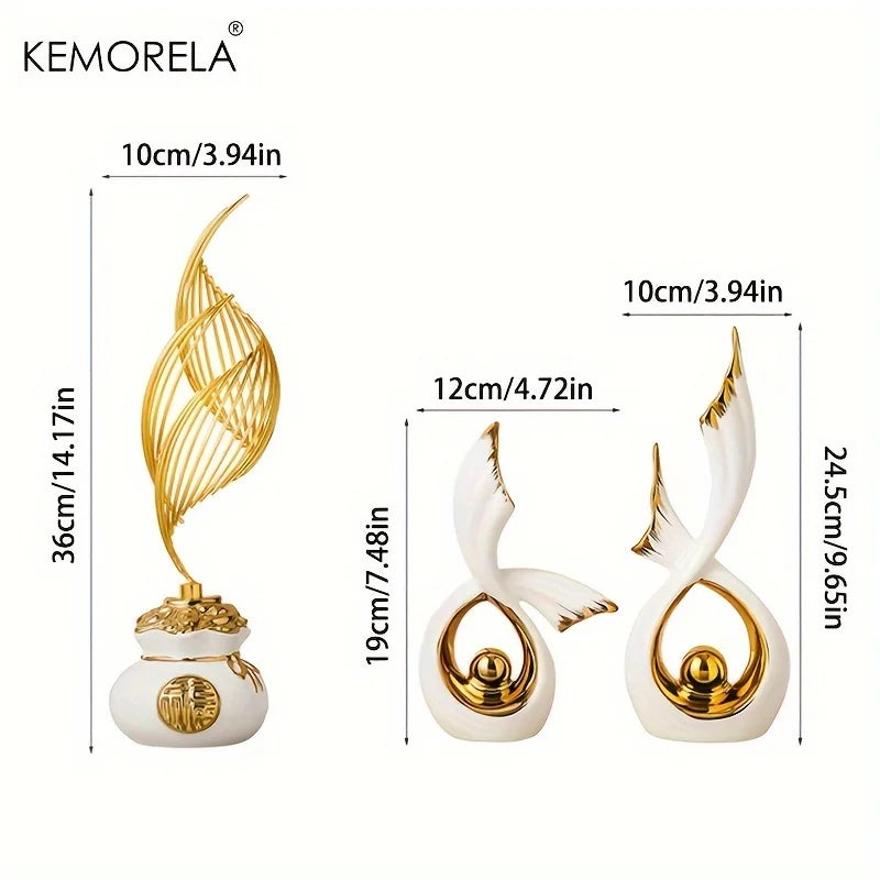 KEMORELA Luxury Ceramic Statue – Home & Office Décor Figurine Decorative Figurine Axl