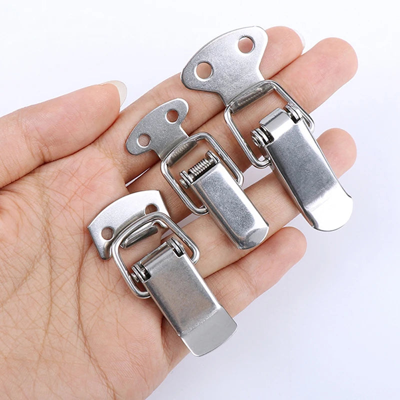 Stainless Steel Toggle Box Lock – Spring Loaded Latch Buckle Toggle Latch Hardware Axl