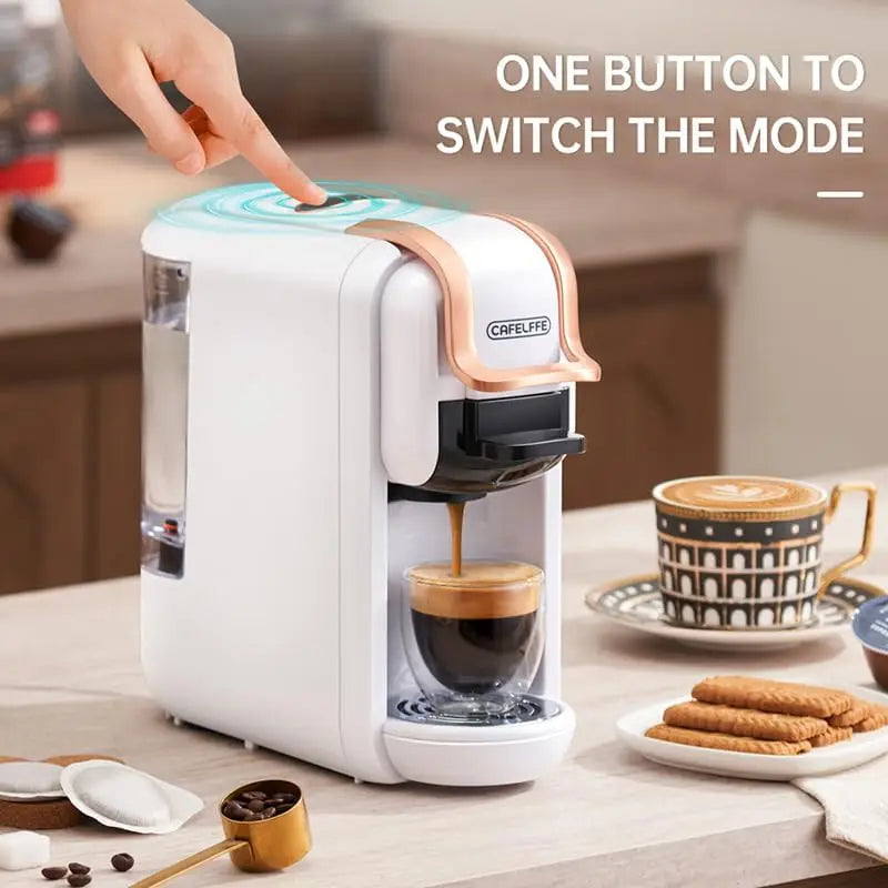 Cafelffe 4-in-1 Capsule Espresso Machine | Hot & Cold Brew Capsule Espresso Machine Axl
