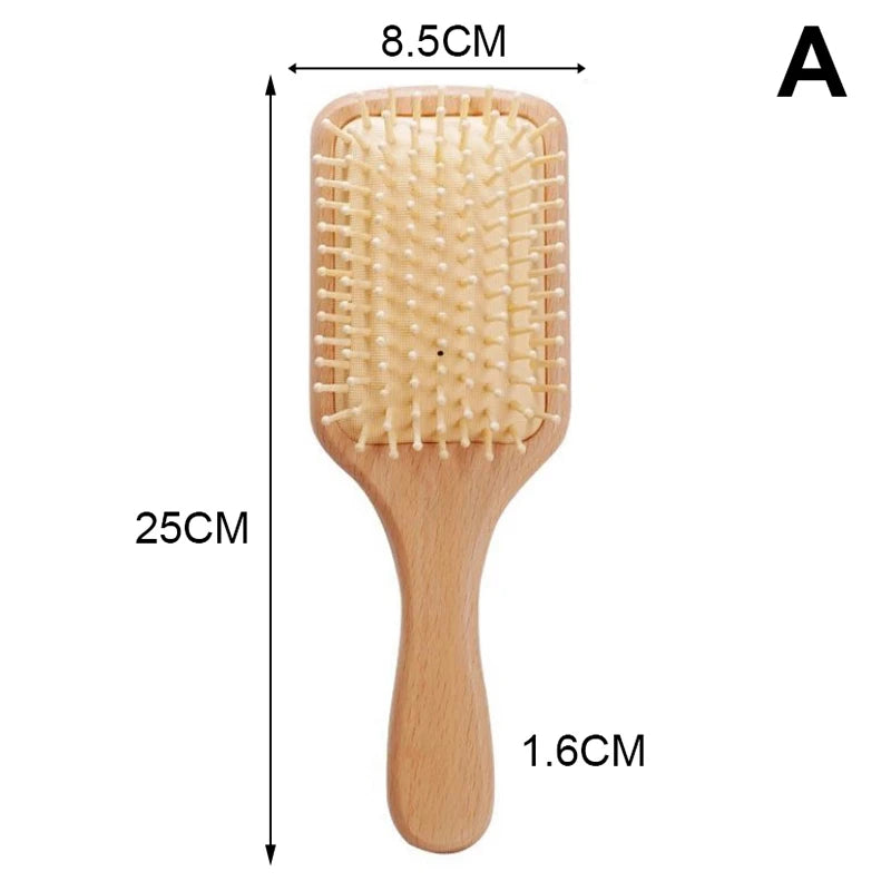 Wood Airbag Massage Hair Brush – Detangling Scalp Comb Hair Massage Brush Axl A