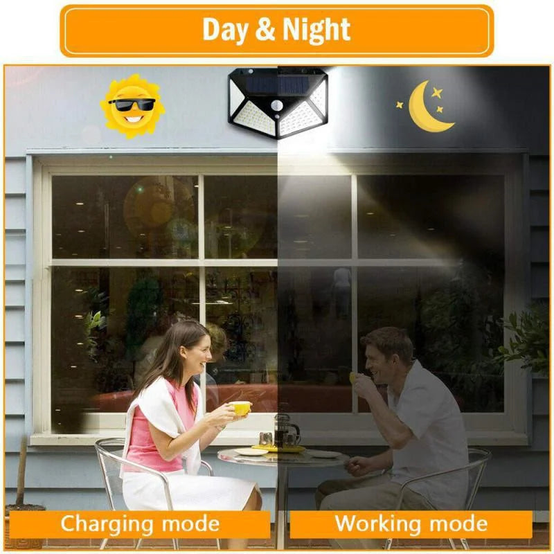 Solar LED Outdoor Wall Light – PIR Motion Sensor Security Lamp Solar Security Light Axl