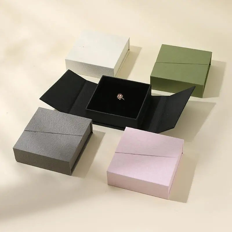 Magnetic Flip Jewelry Box – Earring, Necklace & Ring Organizer Jewelry Organizer Box Axl