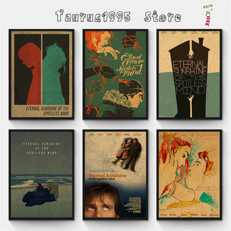 Eternal Sunshine Retro Kraft Paper Poster | Vintage Wall Art Vintage Wall Poster Axl