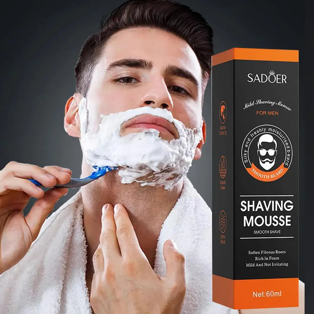Sadoer Men's Shaving Cream – Aloe Vera & Vitamin E, 60ml Men's Shaving Cream Axl Default Title