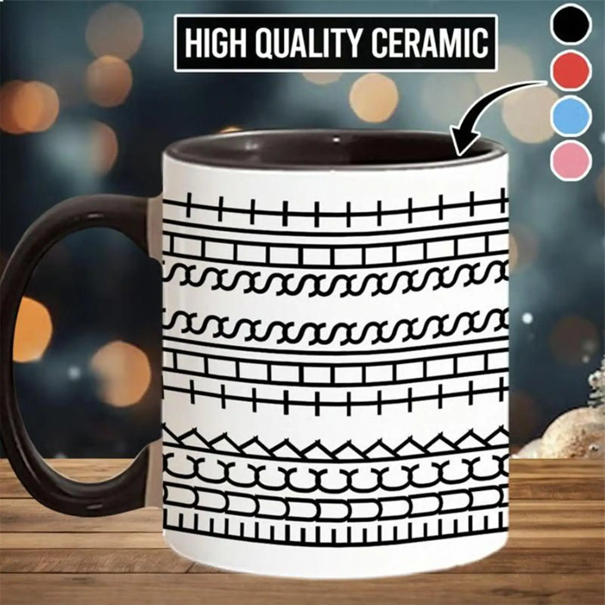 Ceramic Coffee Mug – Microwave-Safe Fun Design Cup Ceramic Coffee Mug Axl