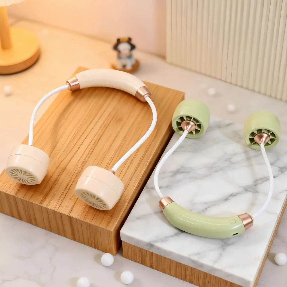Wearable Neck Fan – Foldable Rechargeable Turbine Cooling Fan Wearable Neck Fan Axl