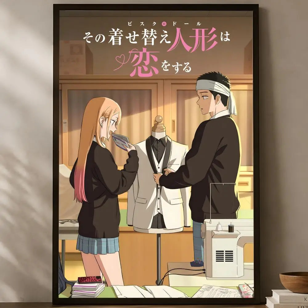 My Dress-Up Darling Self-Stick HD Wall Art Poster | Anime Decor Anime Wall Poster Axl White14 15X20cmNoframe