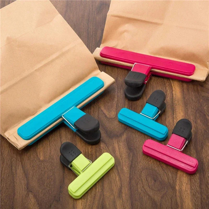 Portable Food Bag Clips – Plastic Sealing Clamps for Kitchen Food Bag Clips Axl