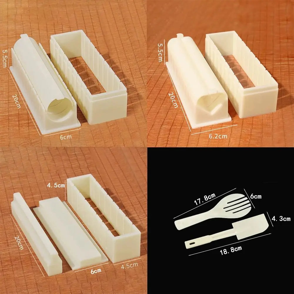 3-Piece Sushi Maker Kit – Round, Square & Heart Molds Sushi Mold Kit Axl