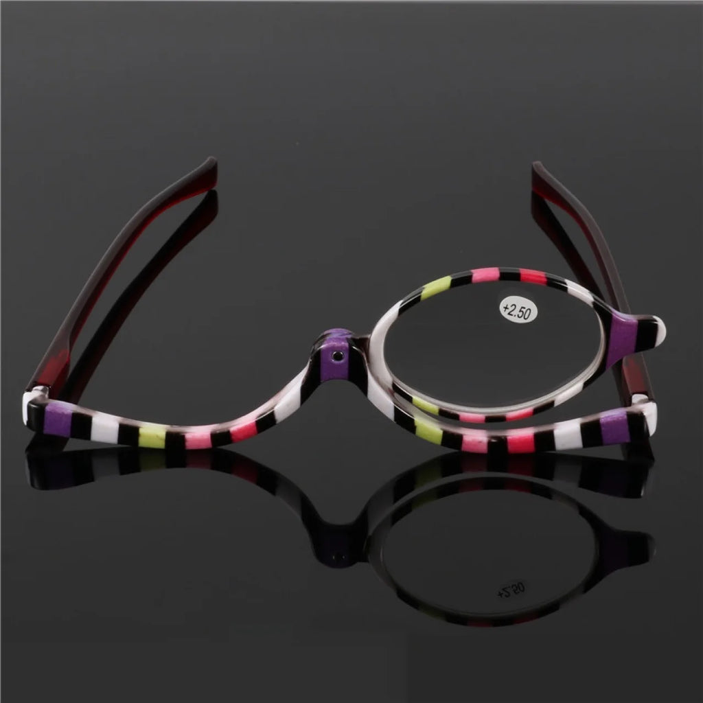 Rotatable Magnifying Makeup Glasses – Flip Lens Reading Mirror Magnifying Makeup Glasses Axl