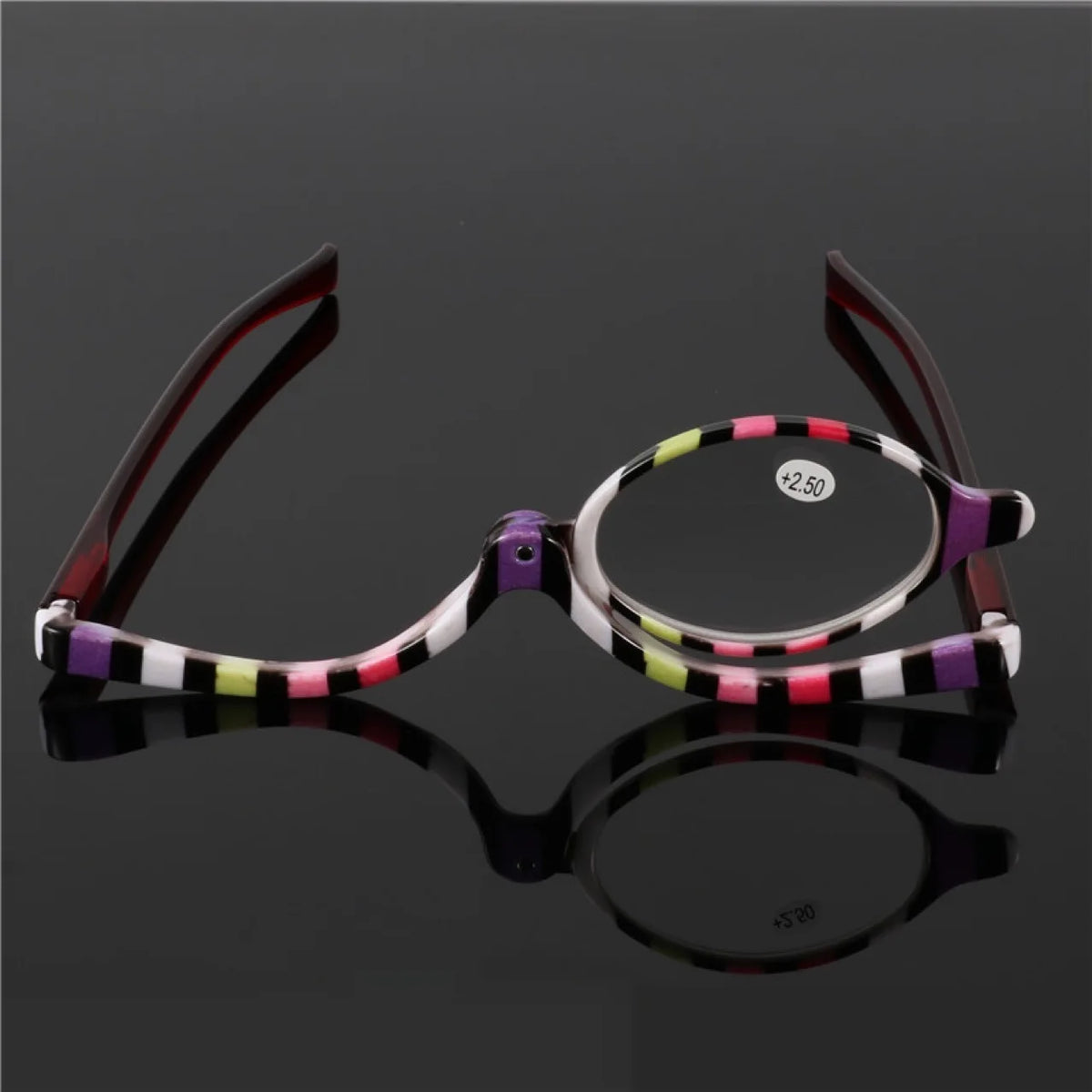 Rotatable Magnifying Makeup Glasses – Flip Lens Reading Mirror Magnifying Makeup Glasses Axl