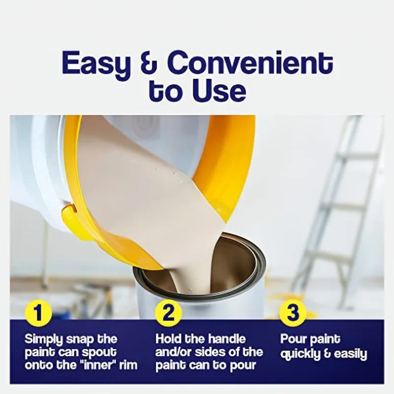 Paint Can Spout – Pouring Spout, Brush Holder & Wiper Paint Can Accessory Axl