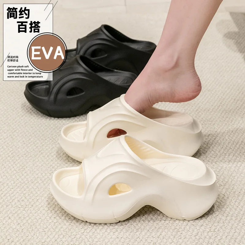 YBQJOO Women's Chunky Platform Slippers – EVA Wedge Slides Platform Slide Sandals Axl