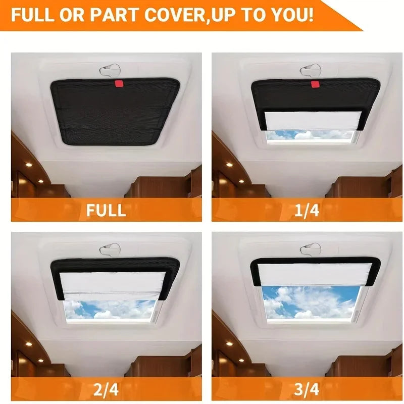 Foldable RV Sunroof Shade Curtain – Reflective Heat Block RV Sunroof Shade Axl