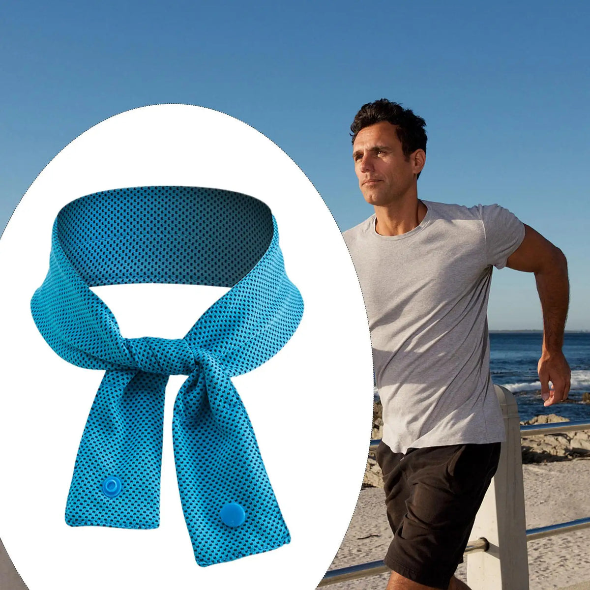 Cooling Neck Scarf & Sports Headband for Hiking & Outdoor Cooling Neck Scarf Axl