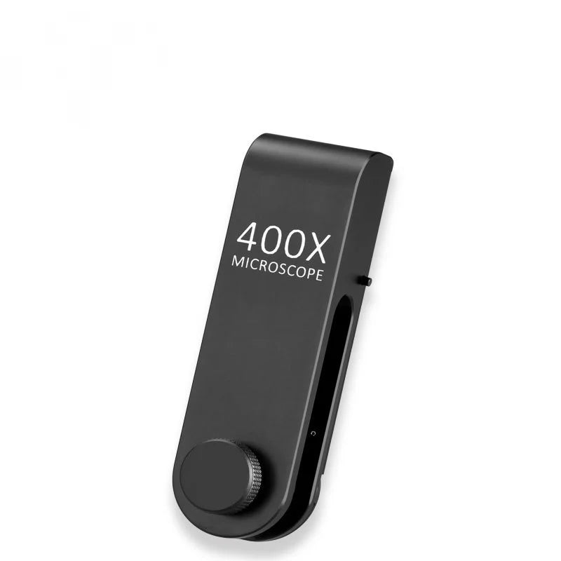 400X HD Smartphone Microscope with LED Light – Clip-On Magnifier Smartphone Microscope Axl