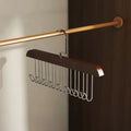 Solid Wood 8-Hook Wall Hanger Rack for Coats, Hats & Bags Wall Hook Rack Axl Retro color