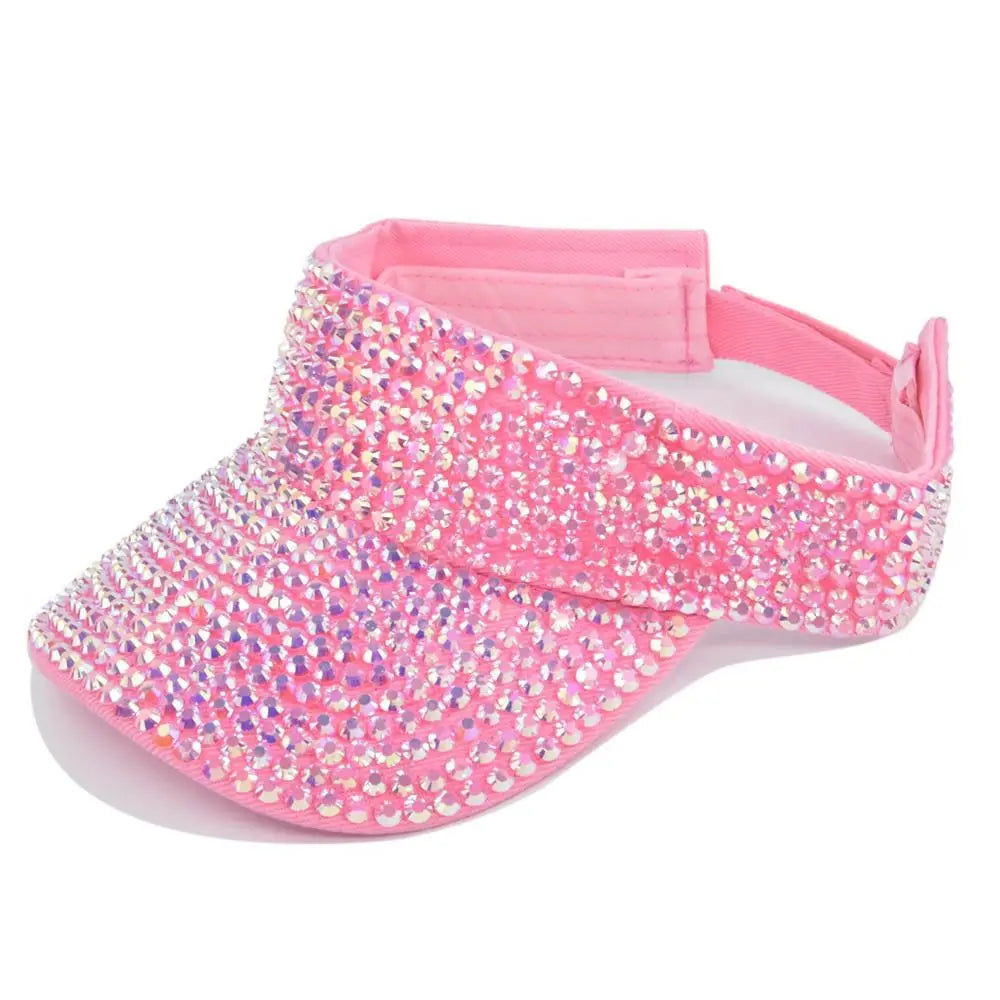 Women's Rhinestone Open-Top Baseball Cap | Korean Style Hat Women's Baseball Cap Axl E