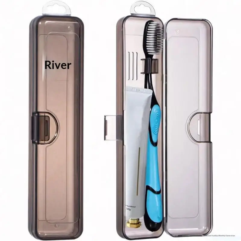Travel Toothbrush Case – Transparent Portable Storage Box Toothbrush Travel Case Axl