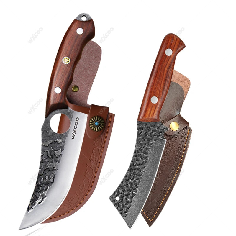 Professional Stainless Steel Boning Knife with Cover | 14.5cm Boning Knife Axl 2pcs AB