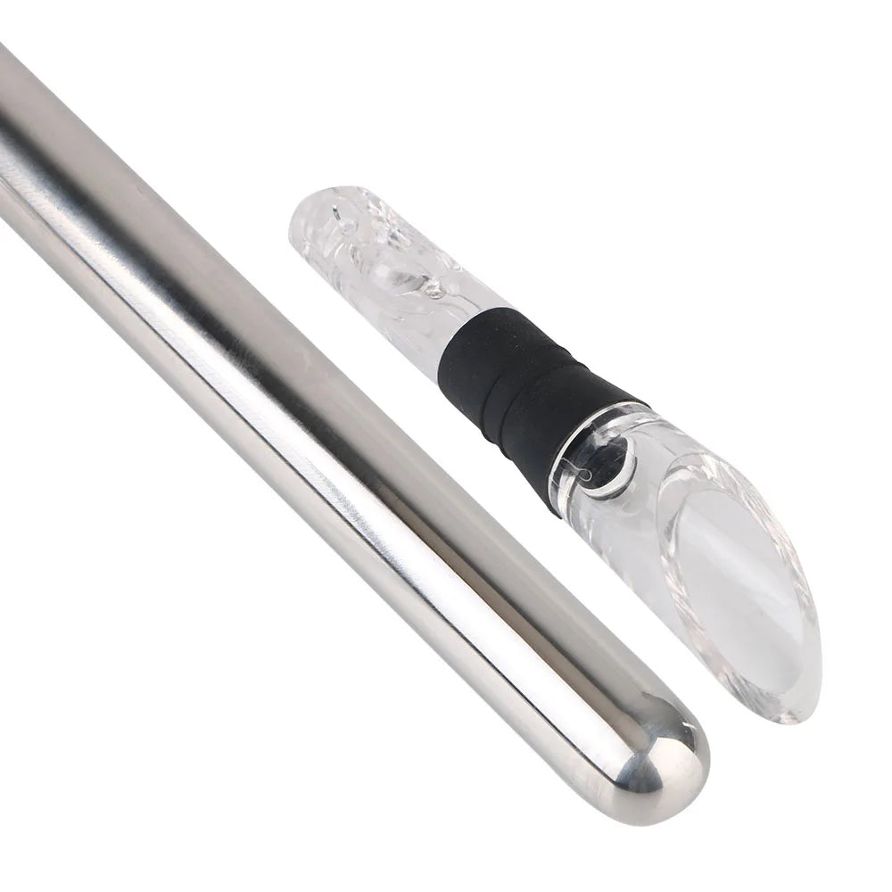 4-in-1 Wine Chiller Stick – Stainless Steel Cooler & Pourer Wine Chiller Stick Axl