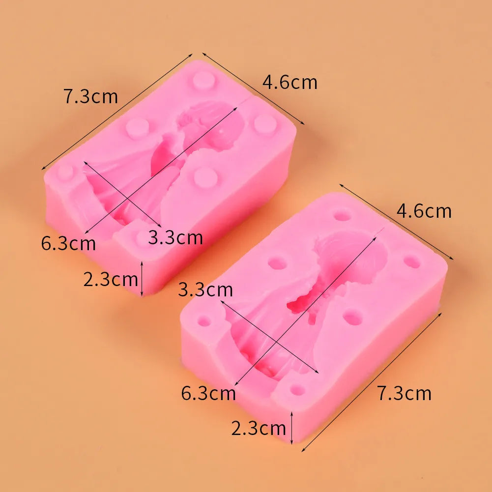 3D Angel Silicone Mold – Candle, Soap, Lollipop & Cake Silicone Craft Mold Axl