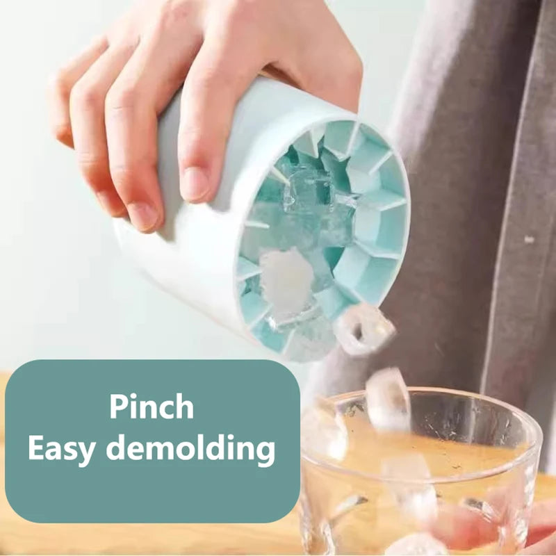 Silicone Round Ice Cube Mold – DIY Homemade Ice Maker Ice Cube Mold Axl