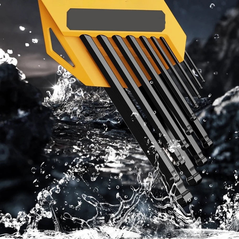 Ball-End Hex Key Set 9/13pc – Inch & Metric Allen Wrenches Hex Key Wrench Set Axl