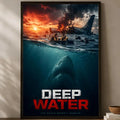 Deep Water Movie Poster – Self-Stick HD PVC Waterproof Wall Art Wall Art Poster Axl White01 50X70cmNoframe