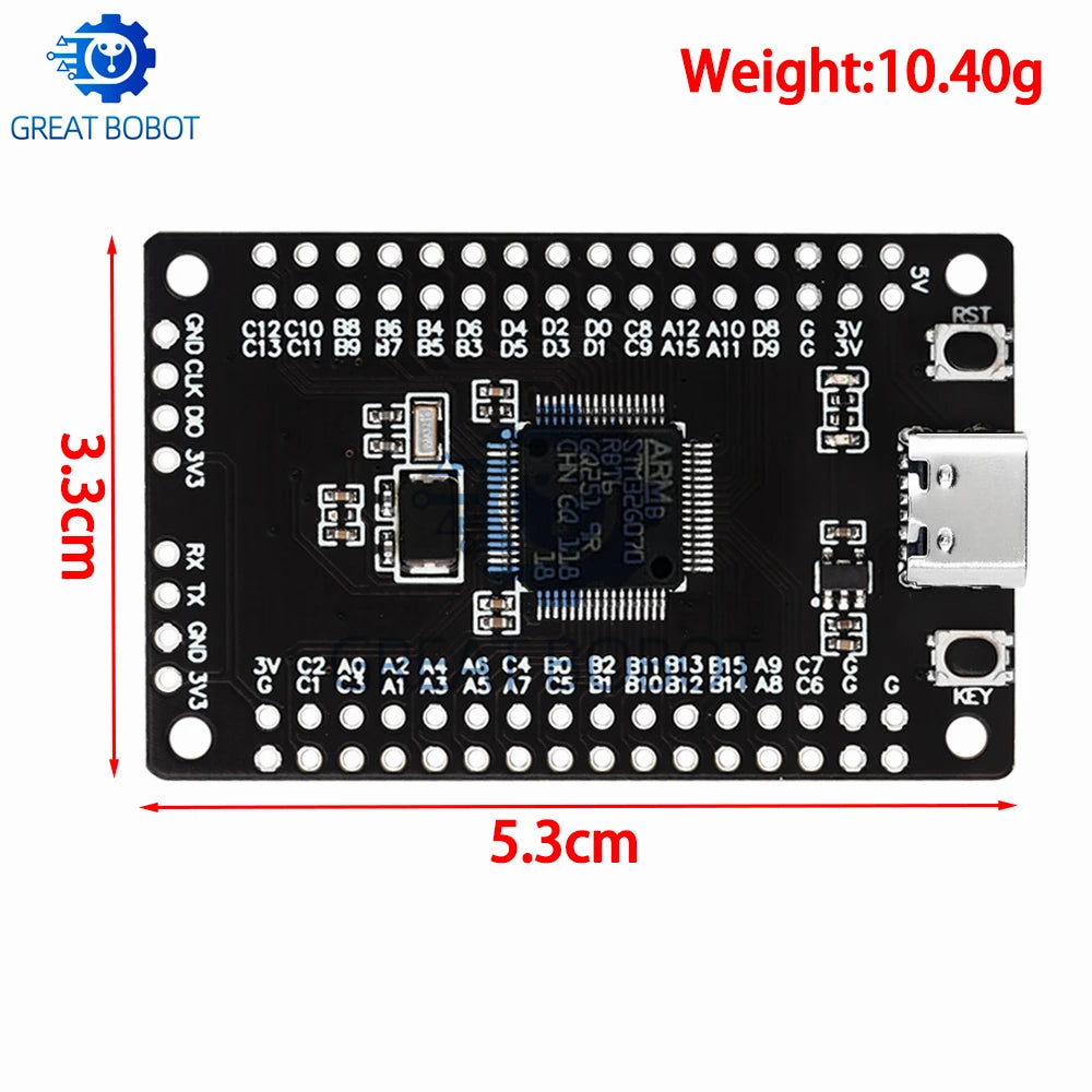 STM32G070RBT6 Development Board – Replaces STM32F103/F070 MCU Development Board Axl