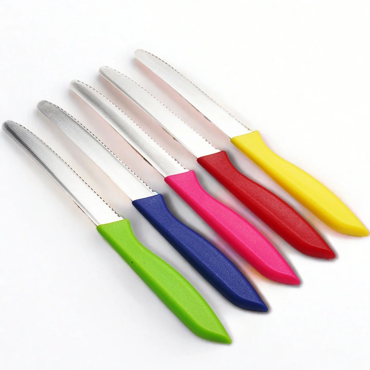 Serrated Steak & Bread Knife – Stainless Steel Multifunctional Serrated Kitchen Knife Axl 5 PCS Colorful China Mainland