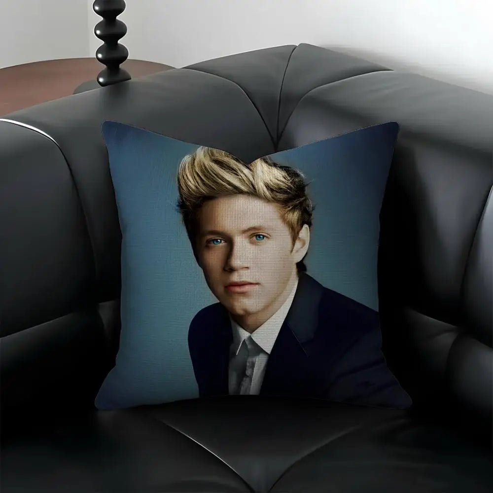 Niall Horan Linen Cushion Cover – Fan Art Printed Pillowcase Decorative Cushion Cover Axl